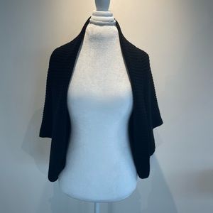 Flowy black cashmere shawl/wrap